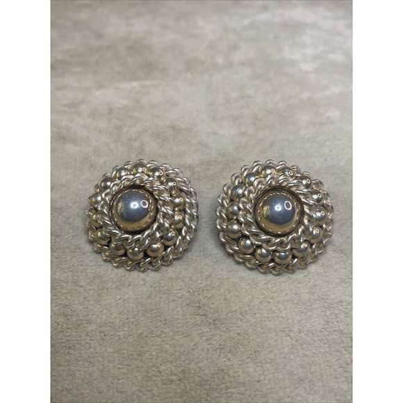 Marvella Jewelry - Marvella Gold Tone Clip Earrings Vintage